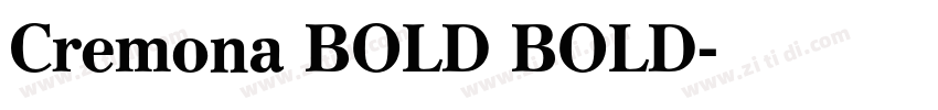 Cremona BOLD BOLD字体转换 Cremona BOLD BOLD字体转换
